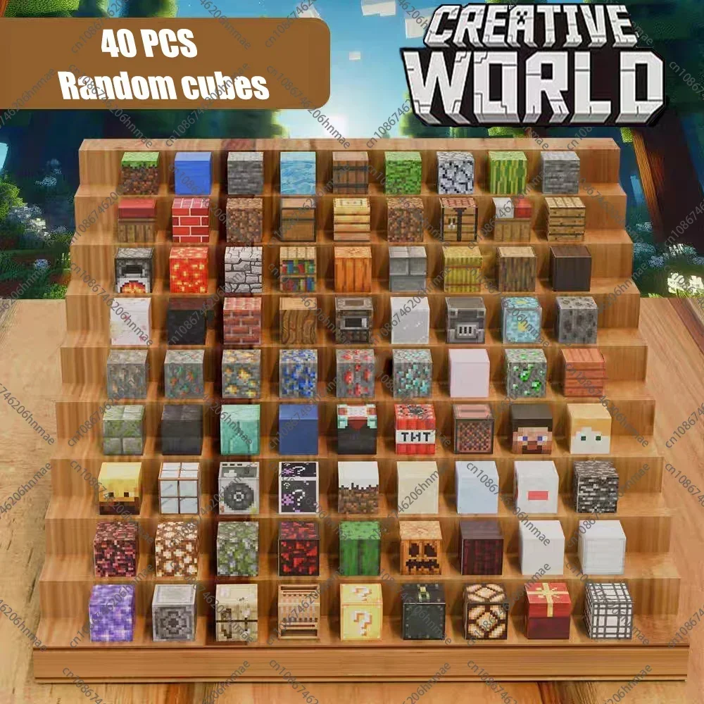 Magnetische bouwstenen Mijnwereld Montessori Educatief STEM Zintuiglijk speelgoed voor magneetkubus Kinderen Jongens Meisjes Leeftijden 3+ DIY Speelgoedcadeau