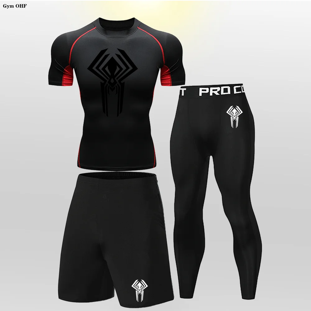 Maillot de boxe pour enfants, Rashguard jiu jitsu déclinaison, compression trempée, entraînement sportif, gym, jogging, survêtement pour enfants, 2099