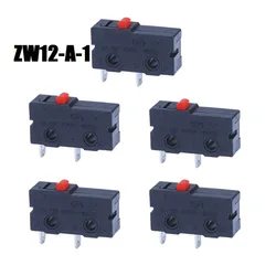 ZW12-A-1 마이크로 스위치 리셋 스위치, 잠금 해제 택트 스위치, 1NO1NC, 10mm x 20mm, 2 핀, 5A, 250VAC, 5 개