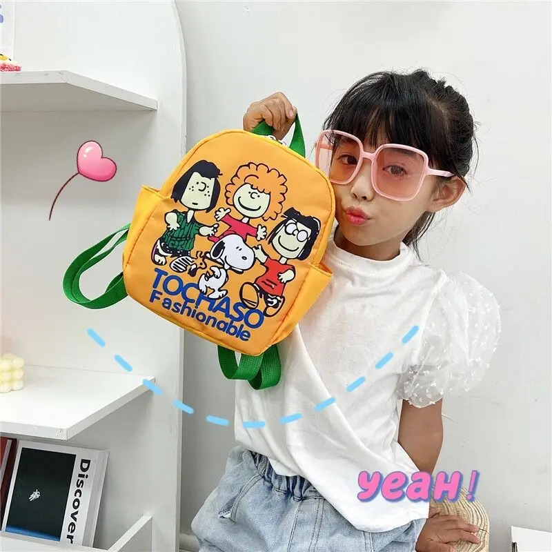New Cute Cartoon Snoopy Student School Bag Cute Print Outdoor Travel Backpack Fashion Popular Travel Bag