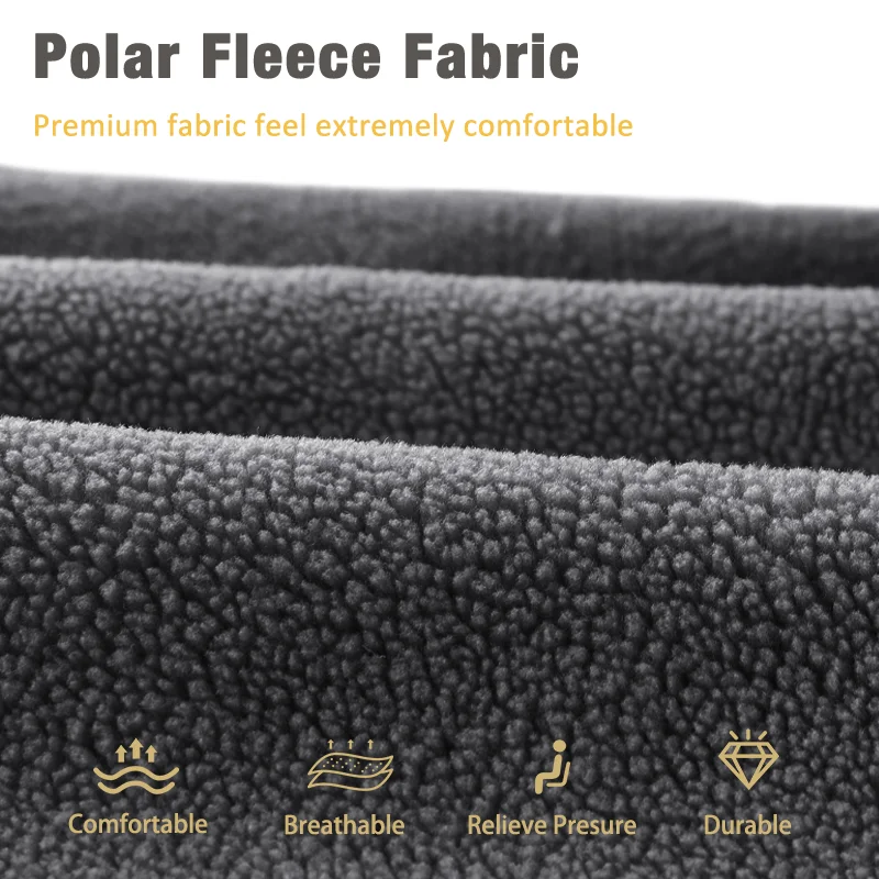 Karcle Polar Fleece Car Seat Cover Warm Winter Front Car Seat Protector Mat Rear Automotive Seat Cushions Car Accessories