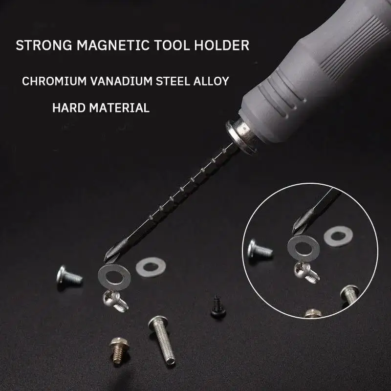 1Set 13 in 1 Screwdriver Set Durable Multifunctional Household High Hardness Strong Magnetic Bit Set