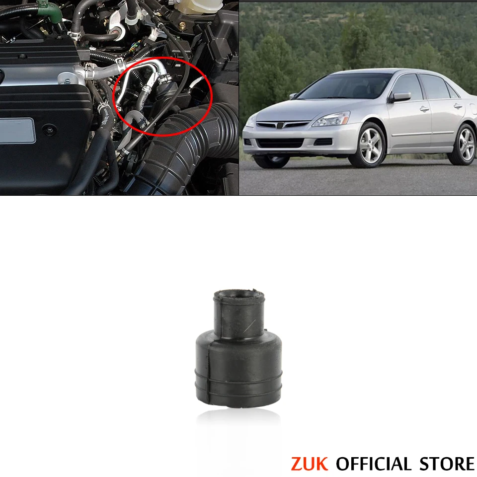 ZUK For HONDA ACCORD SDA 2003 2004 2005 2006 2007 Air Flow Tube Rubber Mount Engine Air Intake Breather Joint 17152-RAA-A00