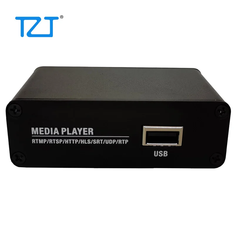 

TZT USB Video Streamer Live Streaming Media Player USB Audio Player Support for for TS/HLS/FLV/RTSP/RTMP/RTMPS/UDP/RTP/SRT