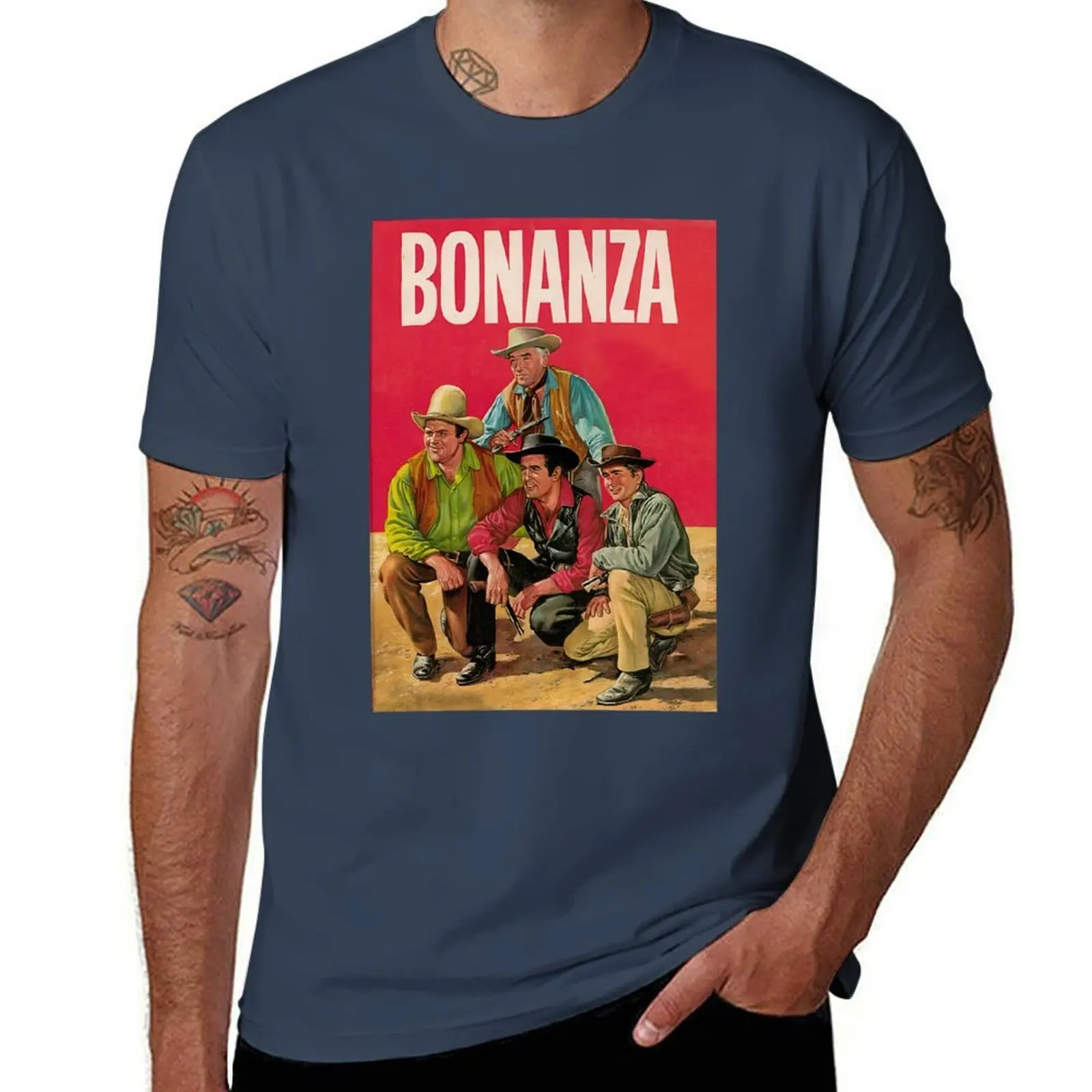 

Bonanza T-Shirt man t shirt cotton high quality printed t shirts for man t shirts cotton 100% T-Shirt
