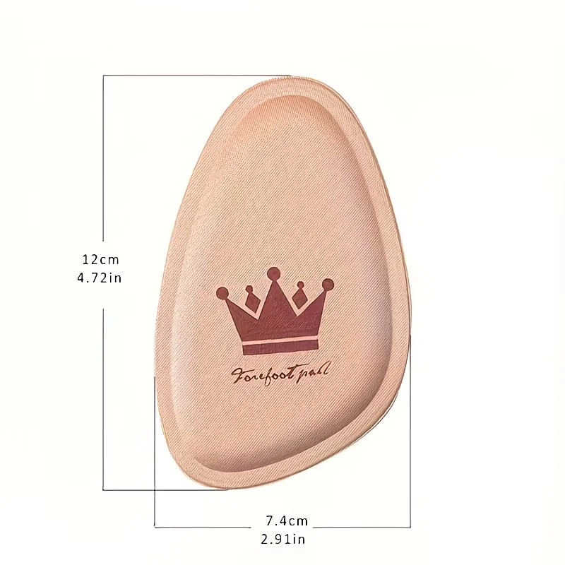 Women Forefoot Pad Pain Relief Insert Half Size Insoles Non-slip Cushion Shoe Breathable Sweat Absorbing Foot Pads for Shoes