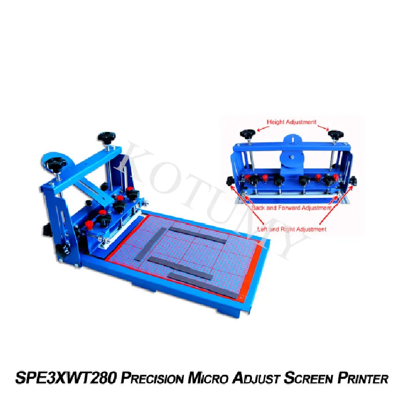 Precision Micro Adjust Screen Printing Machine Hand Printing Table Screen Printing Station General Fine-Tuning Printer