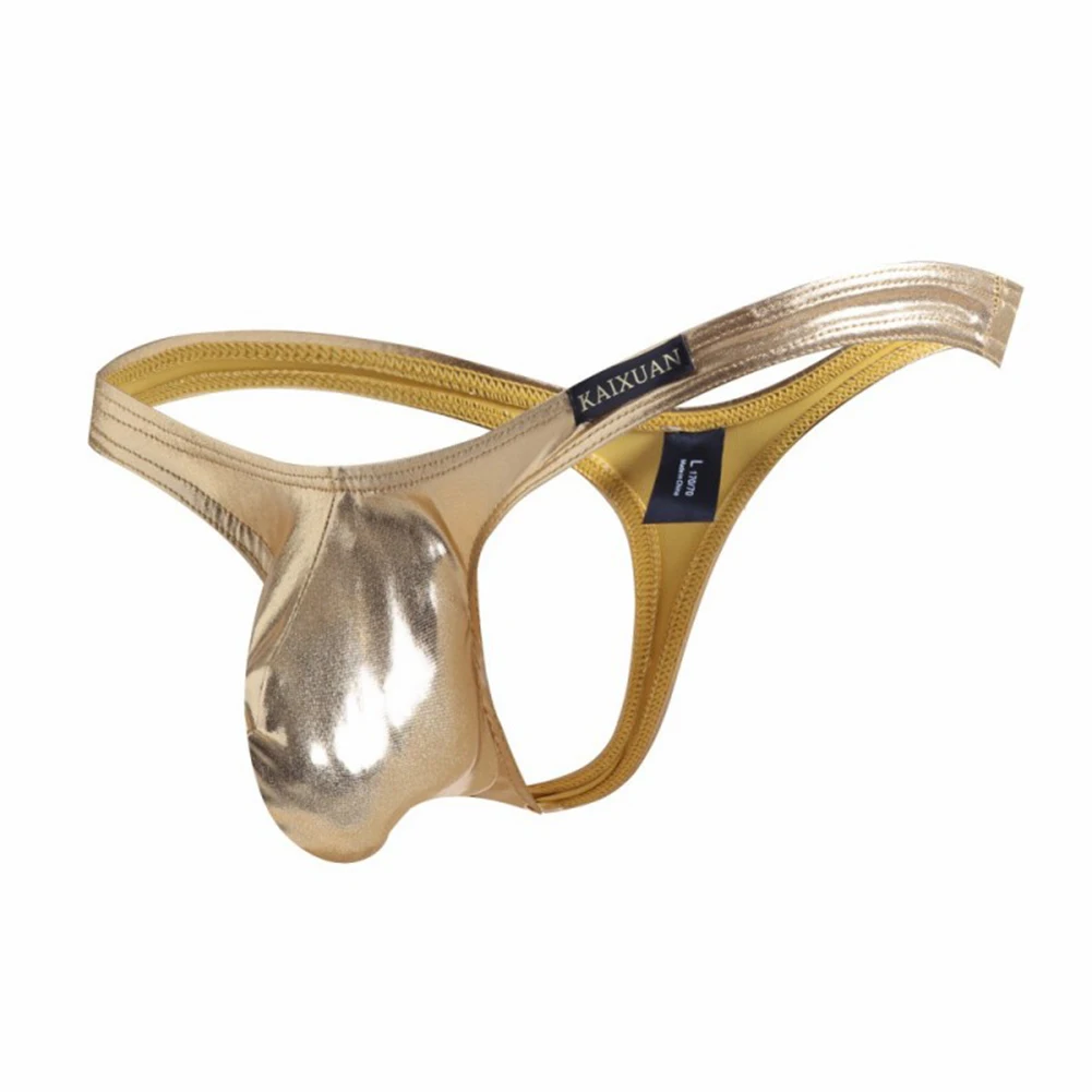 

Мужские латексные стринги, кожаные мужские стринги и стринги, однотонный выпуклый чехол с Т-образной спинкой, бикини, нижнее белье, нижнее белье, трусы, стринги