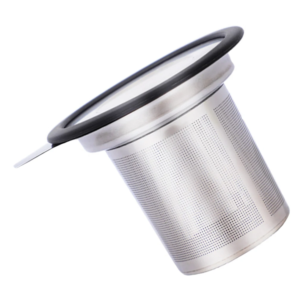 

1pc Stainless Steel Infuser Fine Mesh Filter Tea Strainer Cover High Temperature Resistant Tea Leaves Filtering Teapot