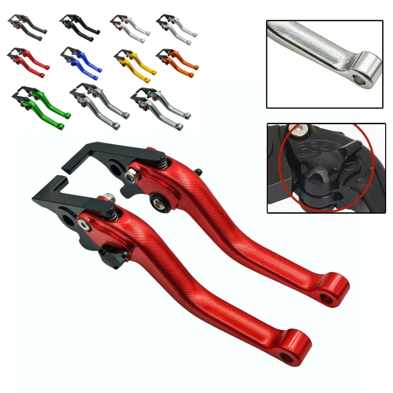 3D Clutch Lever Brake Lever Set For Kawasaki GPZ500S/EX500R NINJA 1990-2009 Adjustable Handle Levers Motorcycle Parts