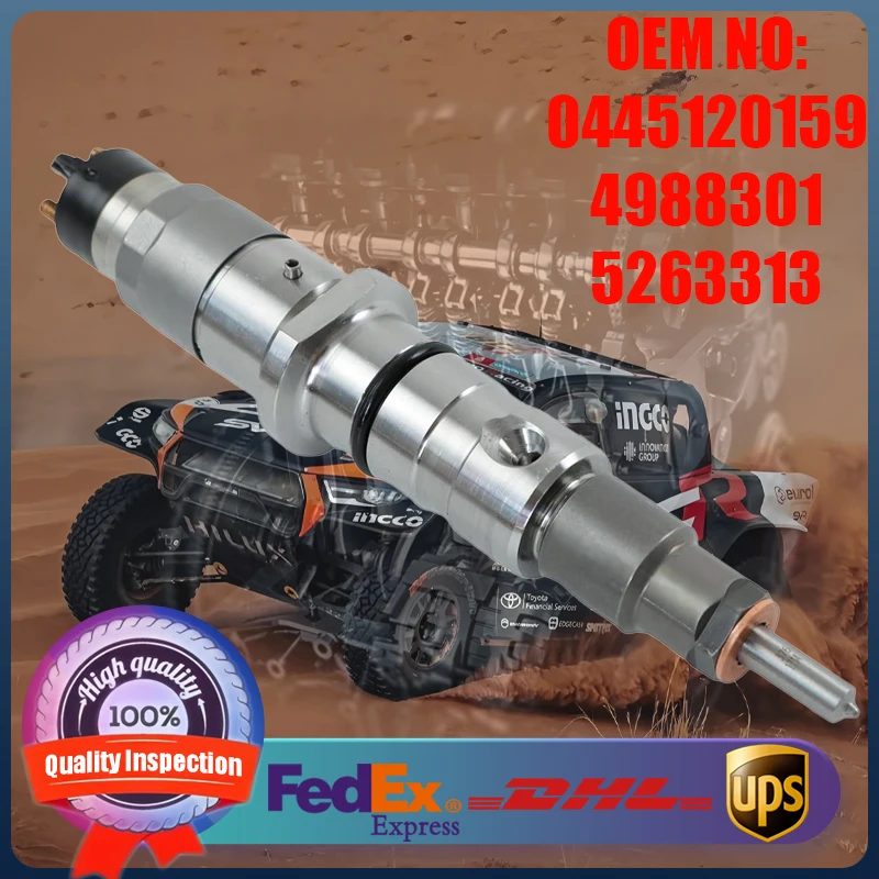 

Common Rail Fuel Injector Industrial Engine Parts 0445120159 4988301 5263313 for Cummins