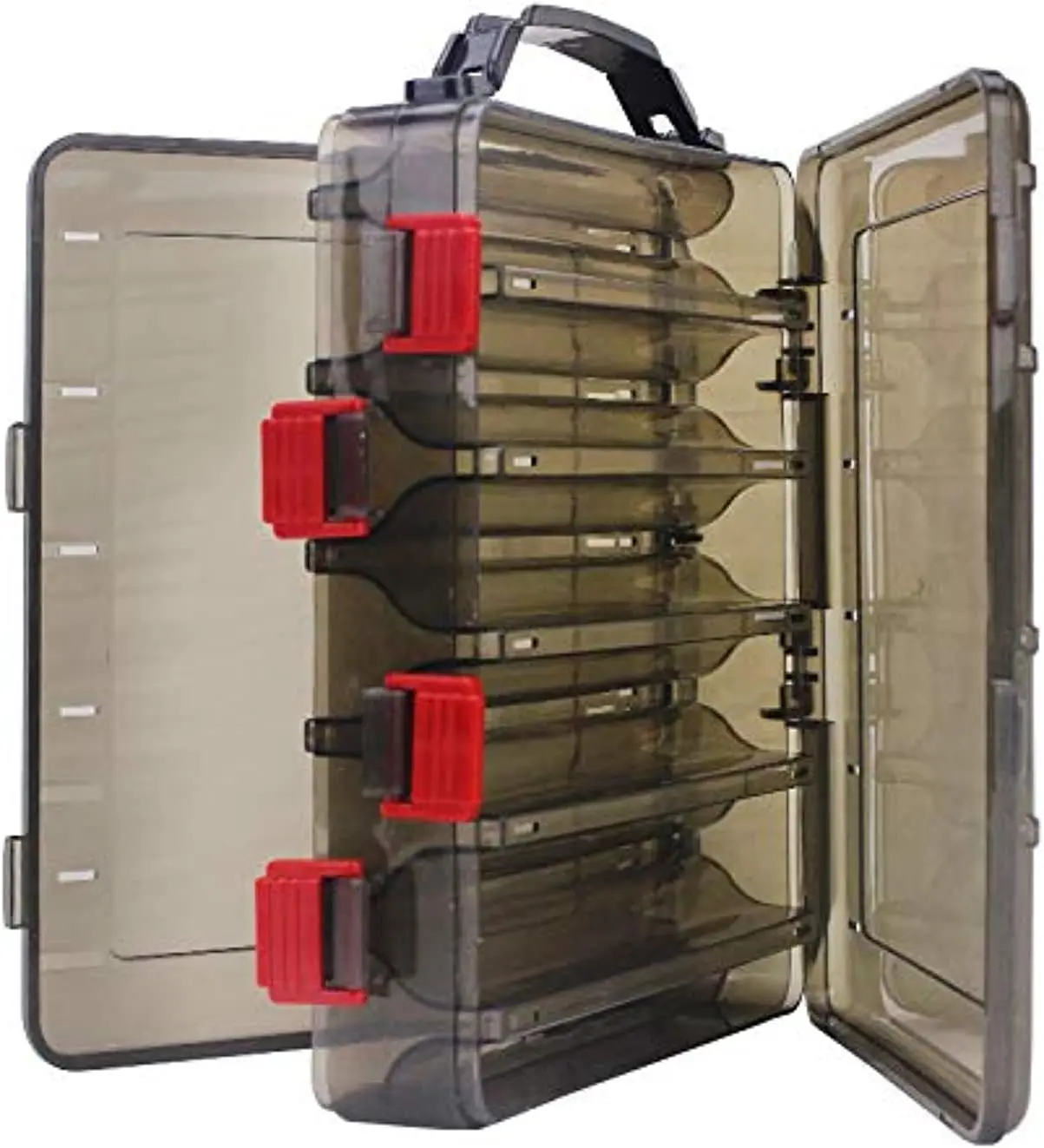 Fishing Lure Tackle Box, Fishing Tackle Storage Trays, Double Sided 10 Compartments Waterproof, Organizer Case Boxes Containers, for Vest Casting Fly Fishing