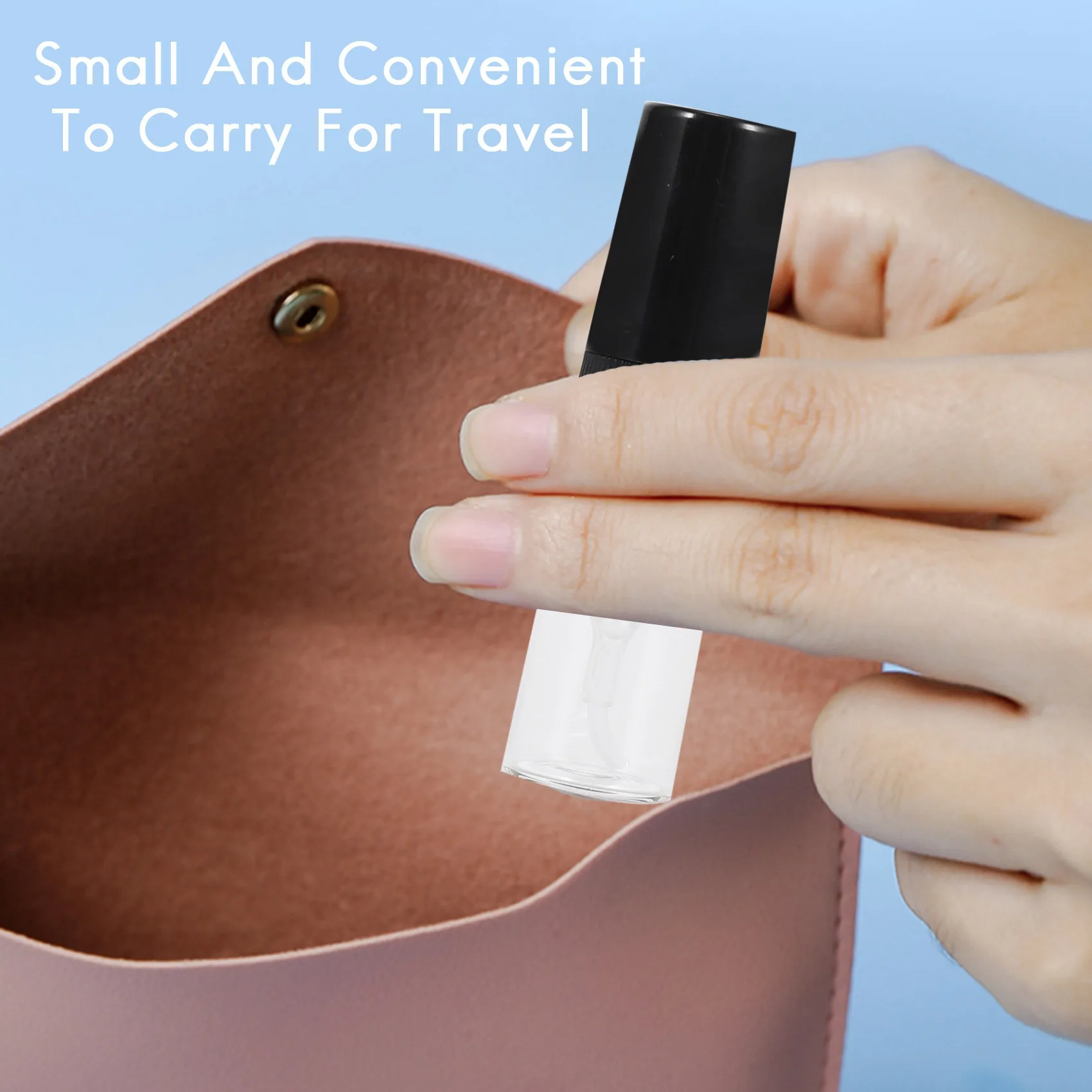 Stabile-10 mini bottiglia di profumo in vetro portatile da viaggio, bottiglie spray in vetro per profumo vuote