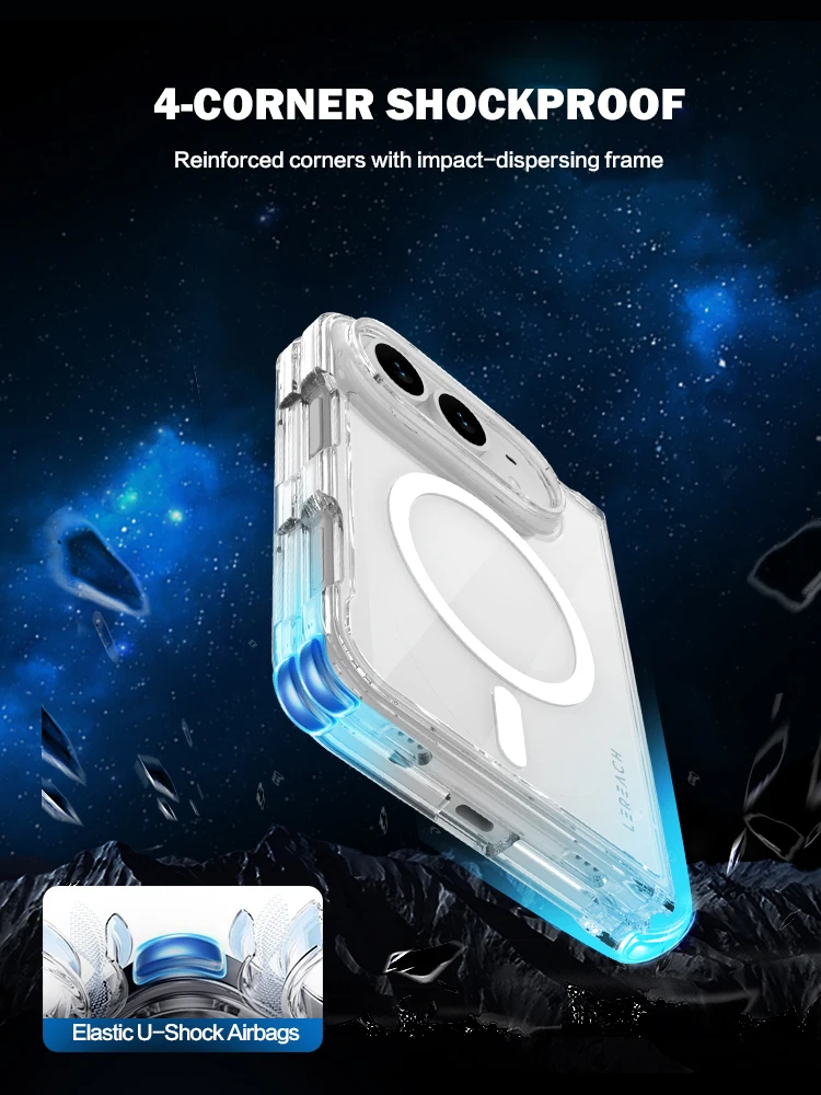 Für iPhone 18 Ultra Hülle Magnetische Hartabdeckung TPU+PC Klare Sturzsichere Handyhülle Für iPhone 18 Ultra – Detail 5