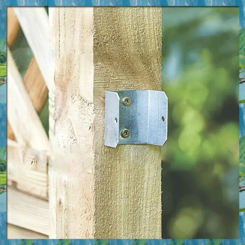 AB07 ร้อนแผงรั้วคลิป Trellis รั้วที่ปลอดภัยหรือ Refixpanel ชุบสังกะสีรั้วคลิป Anti Rattling รั้วแผง (Pack Of 10) 3