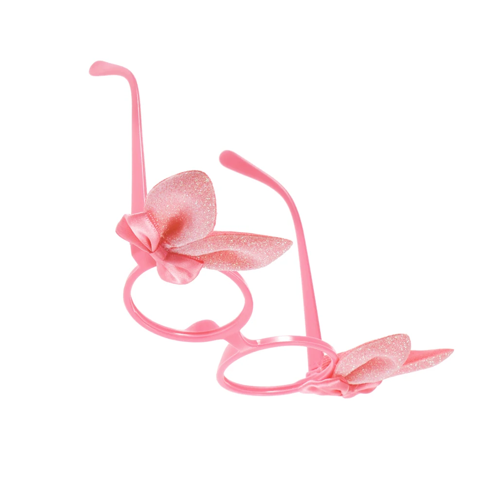 

2Pcs Rabbit Ear Glasses Cartoon Eyeglass Funny Costume Prank Prop Lightweight Halloween Cosplay Party Accessories