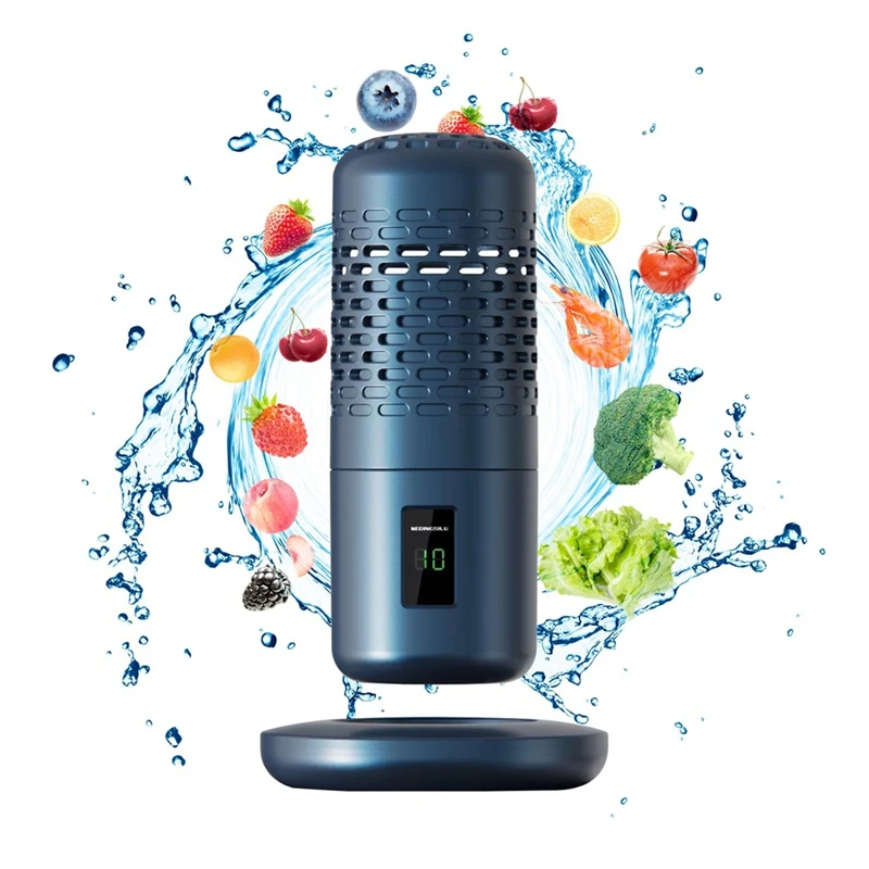 Fruit & Vegetable Cleaning Machine,Fruit & Vegetable Cleaner With Screen Display, For Vegetables, Meat, Tableware