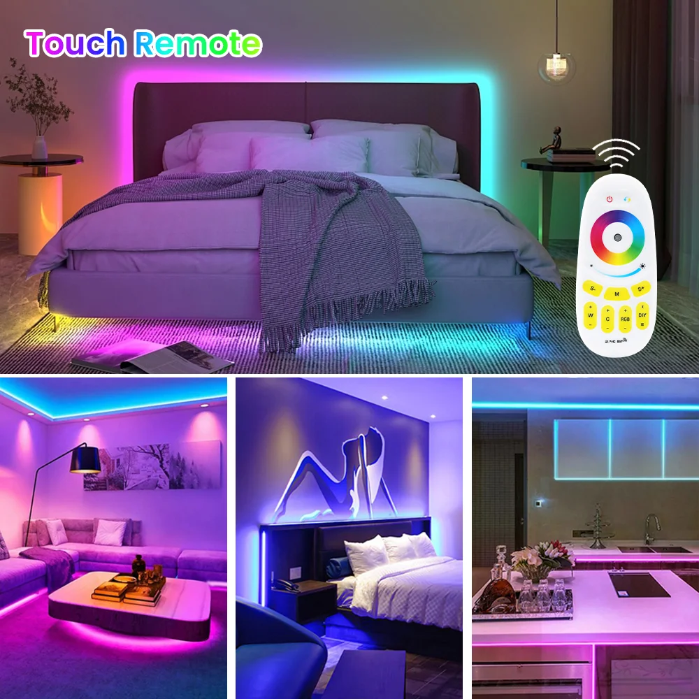 Dc 24V Cob Led Strip Licht Rgb Rgbw Rgbww Rgbcct Flex Fcob Led Tape Diode 784 840Leds/M Hoge Dichtheid Dimbare Fob Lineair Lint