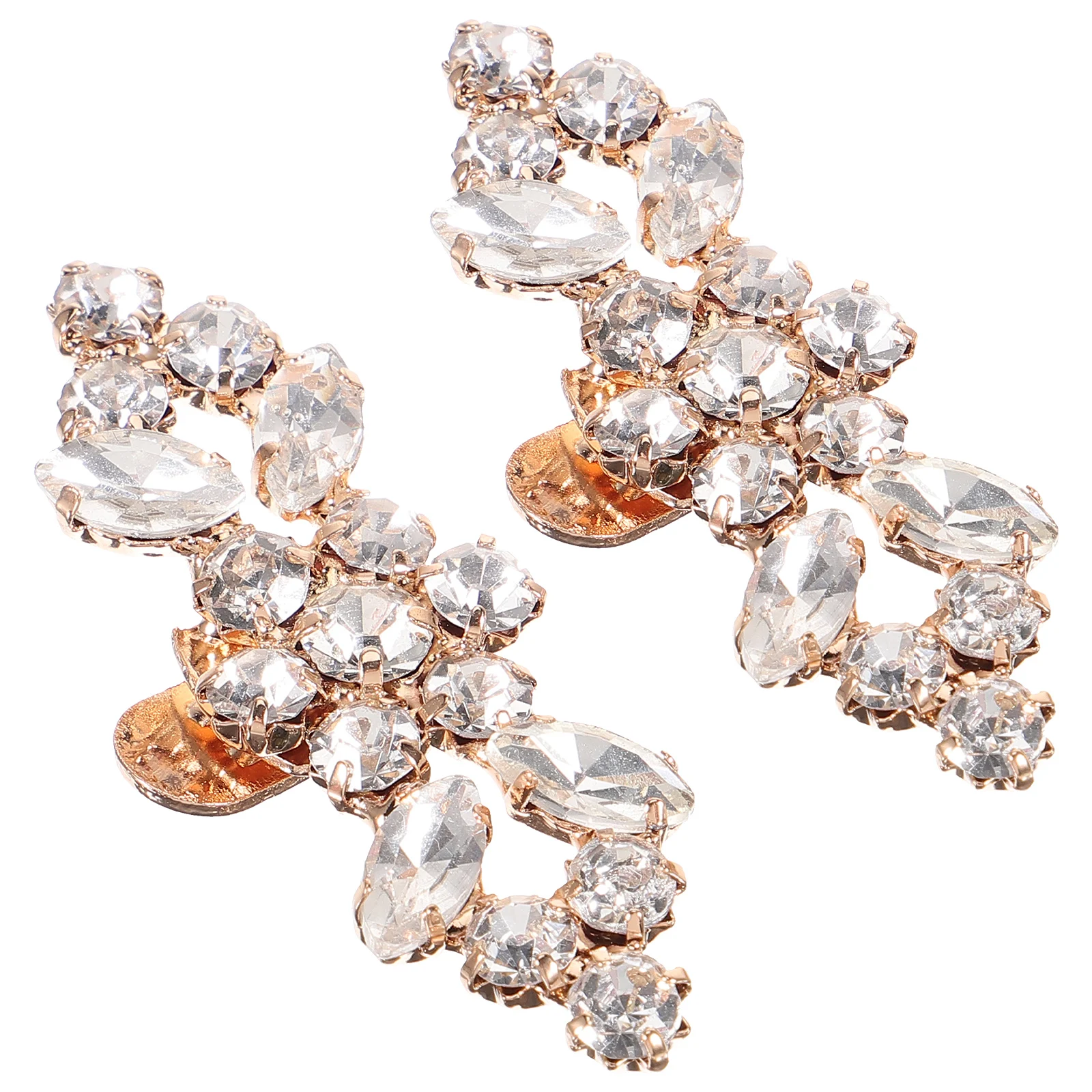 

2pcs Rhinestone Buckle Shoe Clips for Brides Wedding Decorations High Heel Bling Bridal Clips Shoe Embellishments