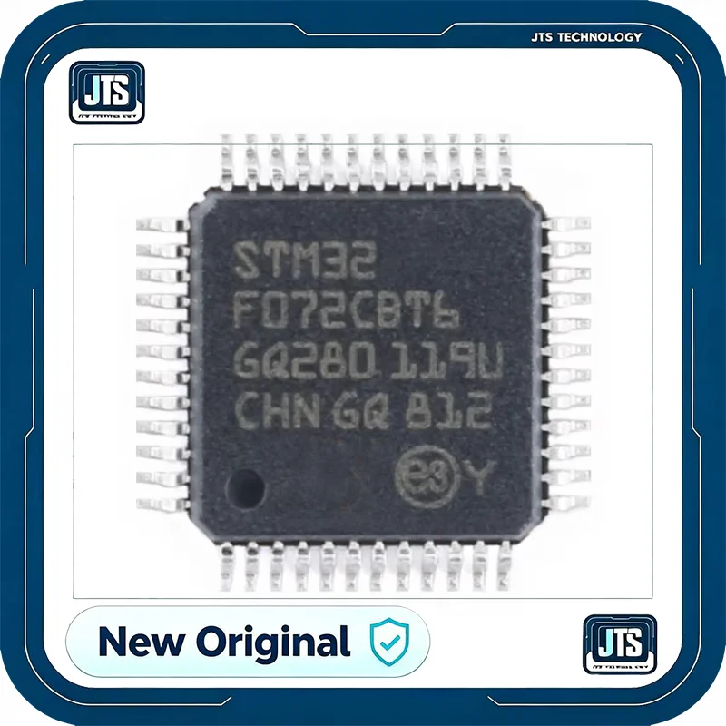 100% Original New STM32F072CBT6TR IC MCU 32BIT 128KB FLASH 48LQFP Electronic Components STM32F072CBT6TR