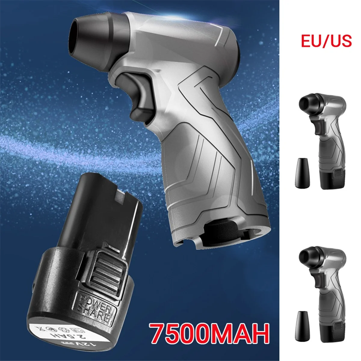 

ABNJ 135,000 Portable Turbine Motor Handheld Violent Turbine High-Speed Turbo Fan Small Fan Ducted Turbine Fan EU PLUG