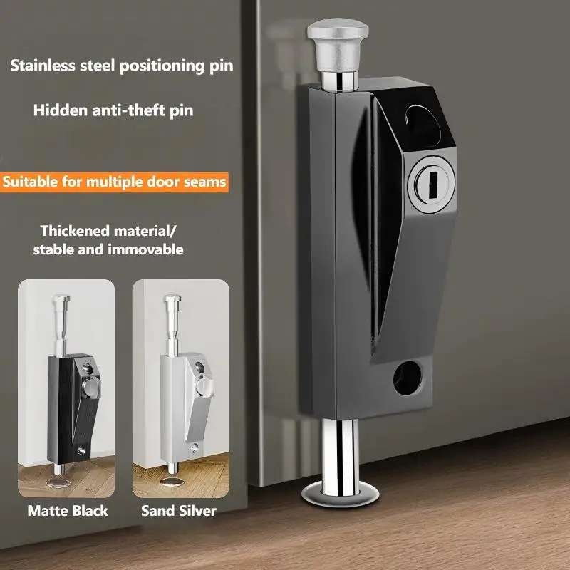 

Пружинный механизм для деревянных дверей, замок-защелка из алюминиевого сплава, напольный замок, замок-защелка для вращающихся дверей, замок-защелка для дверей в рамах, накладной напольный замок-защелка