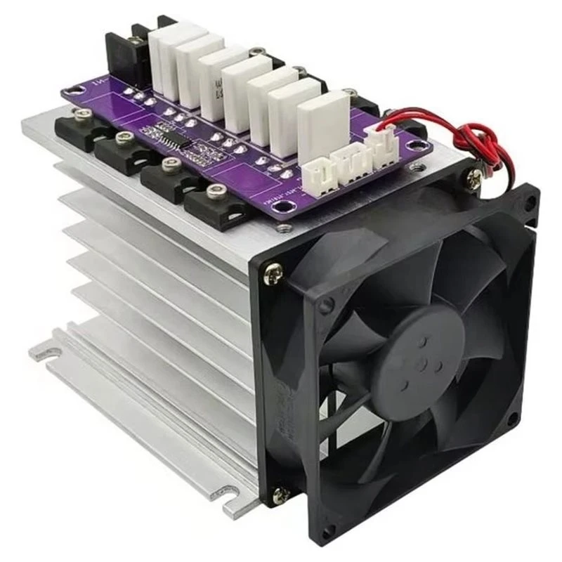 ABYN-High Power Adjustable Electronic Load Module 0-100V 20A 500W Tester Constant Current Voltage With 1M A Step Resolution