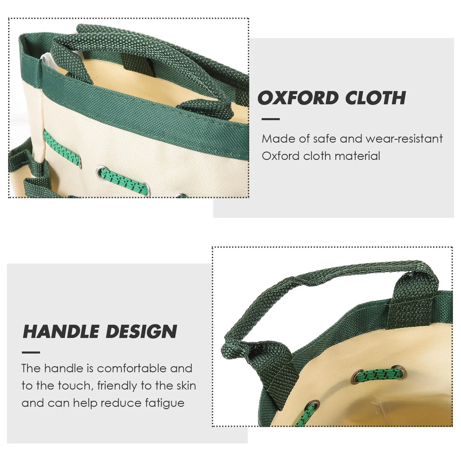 Garden Tool Kit Bags Hand Tools Bag Durable Storage Basket Oxford Cloth Gardening Accessories Container Reasonable Design