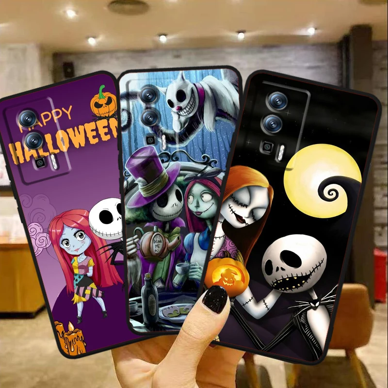 Fun Nightmare Before Christmas For Xiaomi Redmi 9A 9C 9AT 10C 9 9T 10 12C 13C A3 12 K60 A1 K50 K40 5G Black Soft Phone Case