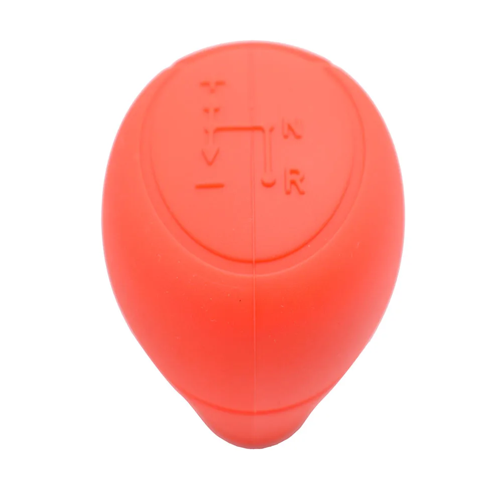 RED Shift Gear Knob Cover For Smart Fortwo Roadster 450 451 452 Series 1998-2014 Silicone Gear Head Protective Case Skin