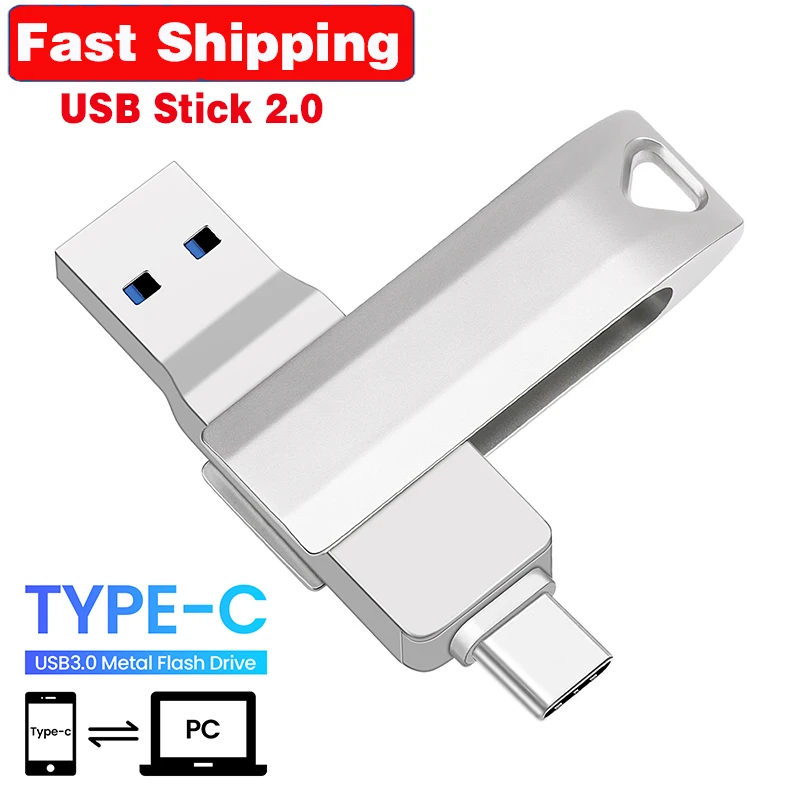 

Быстрая доставка USB-флеш-накопитель типа C 3 в 1, 256 ГБ, флэш-накопитель 128 ГБ, USB-накопитель реальной емкости 64 ГБ для телефона и ПК