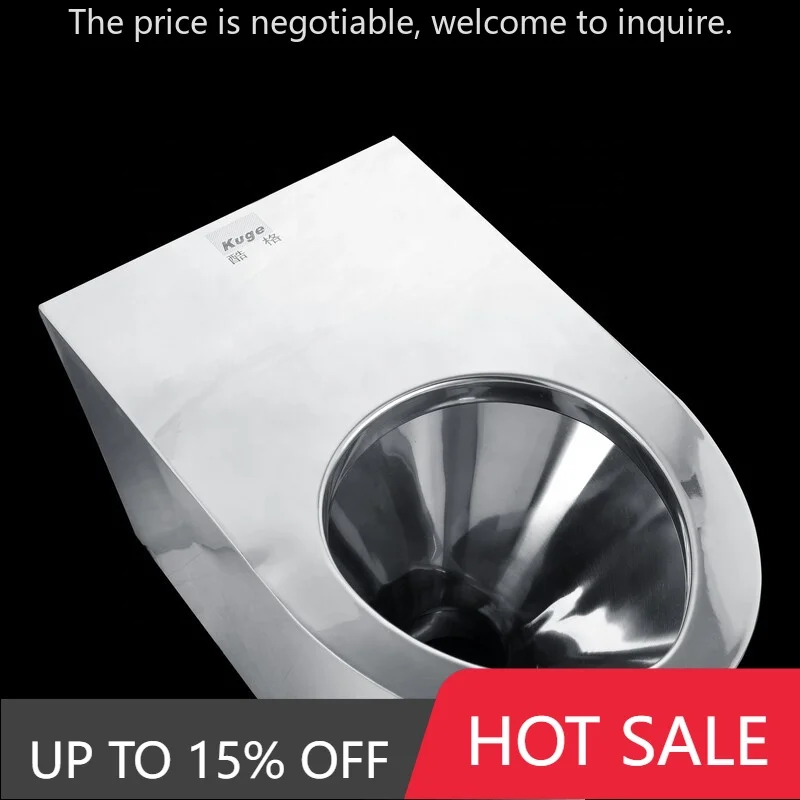 

Wholesale Promotional Public One Piece Wc Toilet Stainless Steel Floor Mounted Toilet Bowl