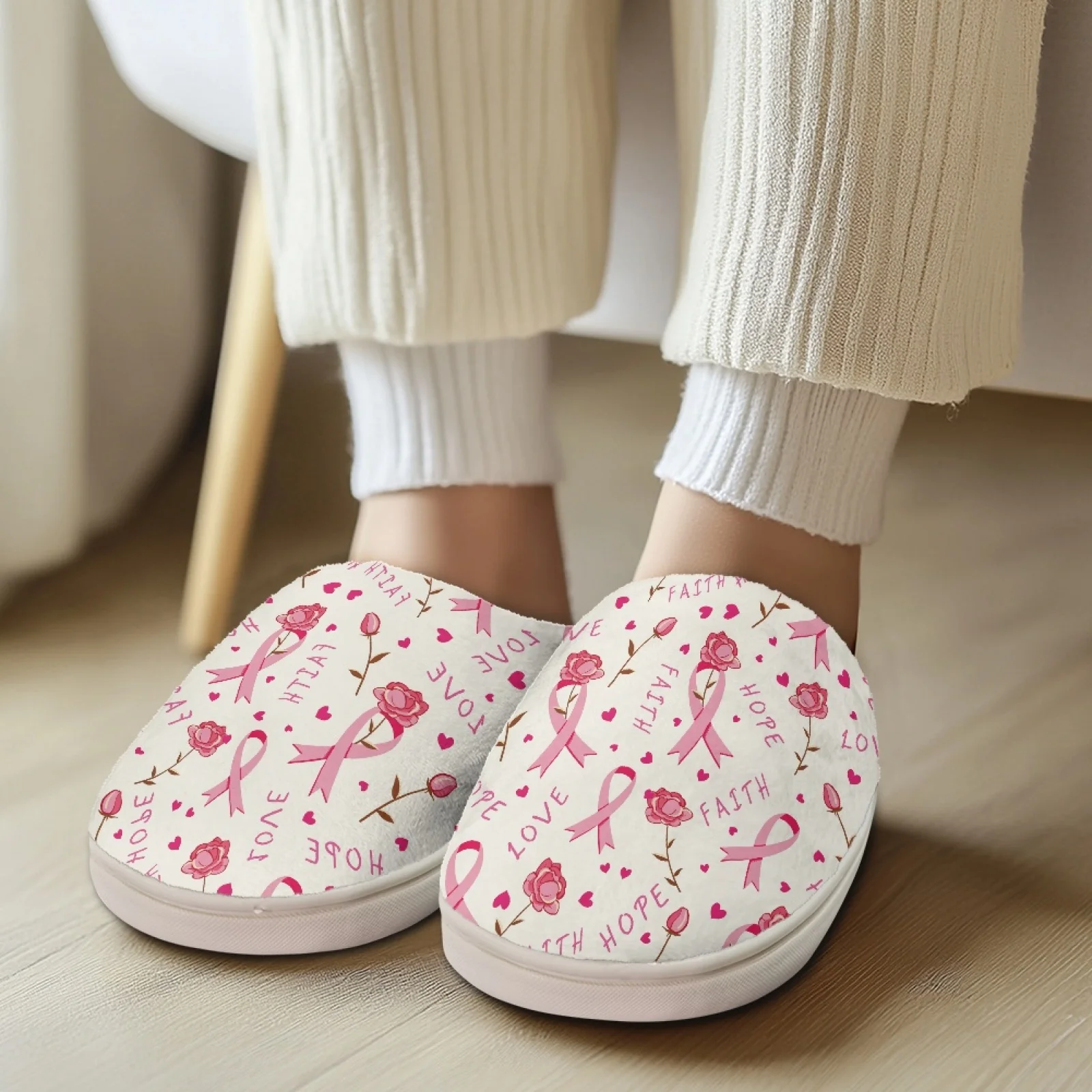 PENSTROLL Fan Promotion Closed Toe Cozy Slides For Healthcare Workers Recovery Shoes For Nurses Feet Spa Slippers Size 35-47