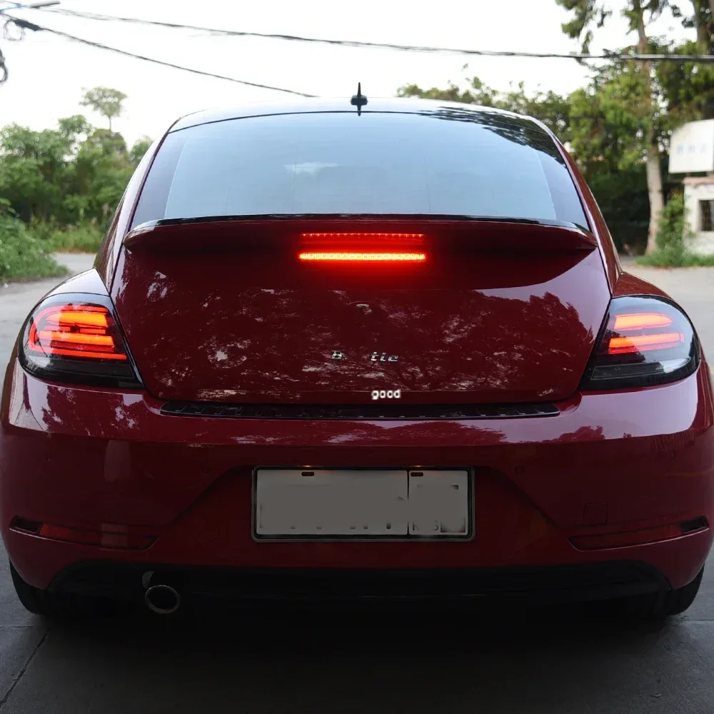 لشركة فولكس فاجن بيتل 2013-2021 مجموعة المصابيح الخلفية للسيارات ترقية LED الديناميكية بدوره المصابيح الخلفية للسيارة التوصيل والتشغيل الملحقات