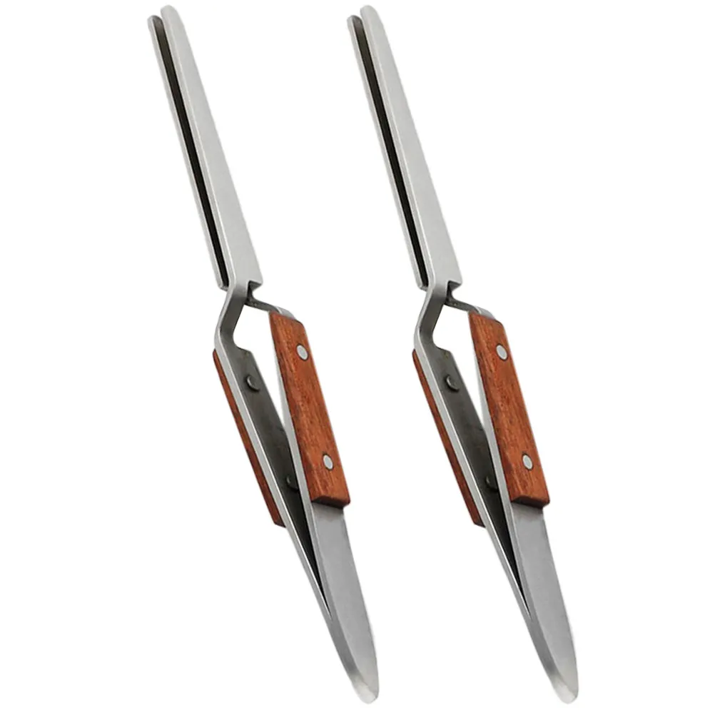 

2Pcs Stainless Steel Nail Shaping Clips Reusable Manicure Pinching Tools for Nail Art Extension Salon Home Use