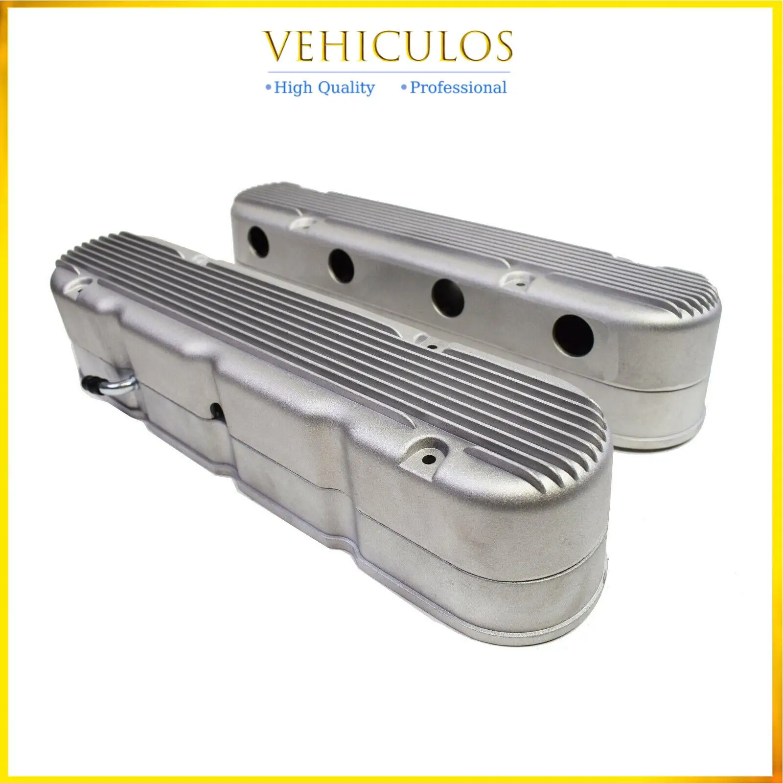 2PCS LS Silver Finned Coil Aluminum Valve Cover 241-181 For Chevrolet Small Block V8 GEN III/IV LS1 LS2 LS3 LS6 LS7 Car Parts