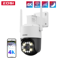 ZOSI 5MP/8MP Wifi 6 PTZ Camera C296 4K HD Outdoor IP Camera AI Detection Auto Track Security Protection CCTV Video Surveillance