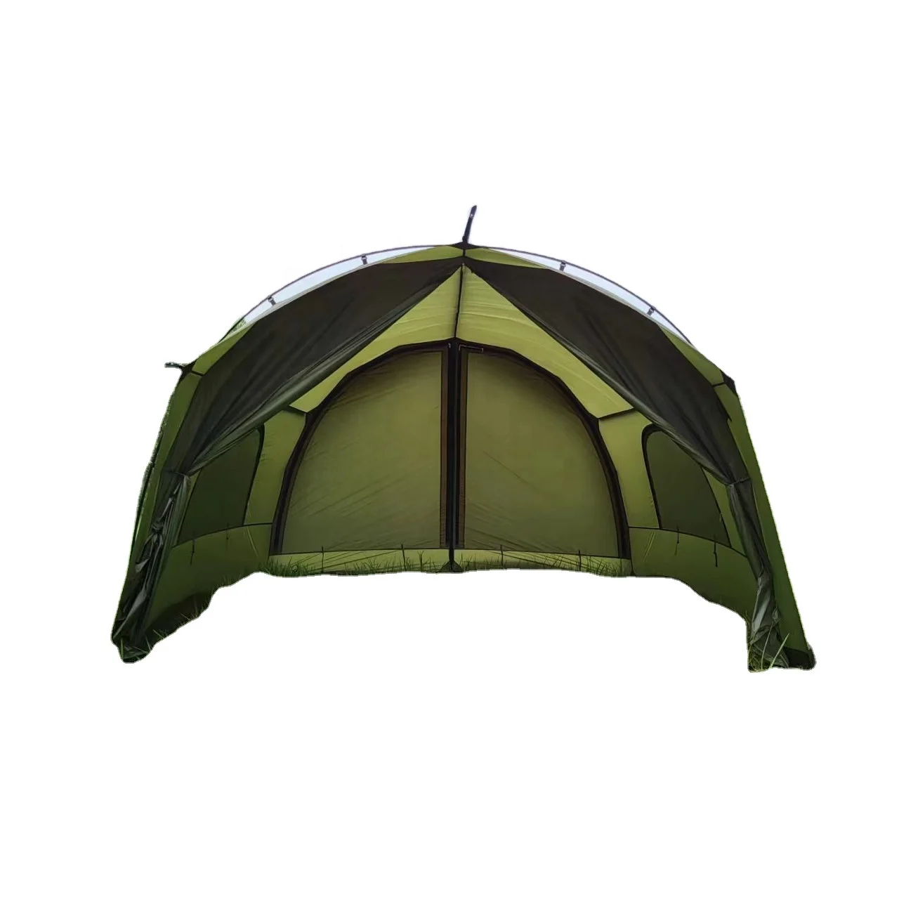 

du-Morningstar Lightweight 15D Nylon Single Silicon Fabric Aluminum Pole Self-Standing Tunnel Tent Wind-Resistant#
