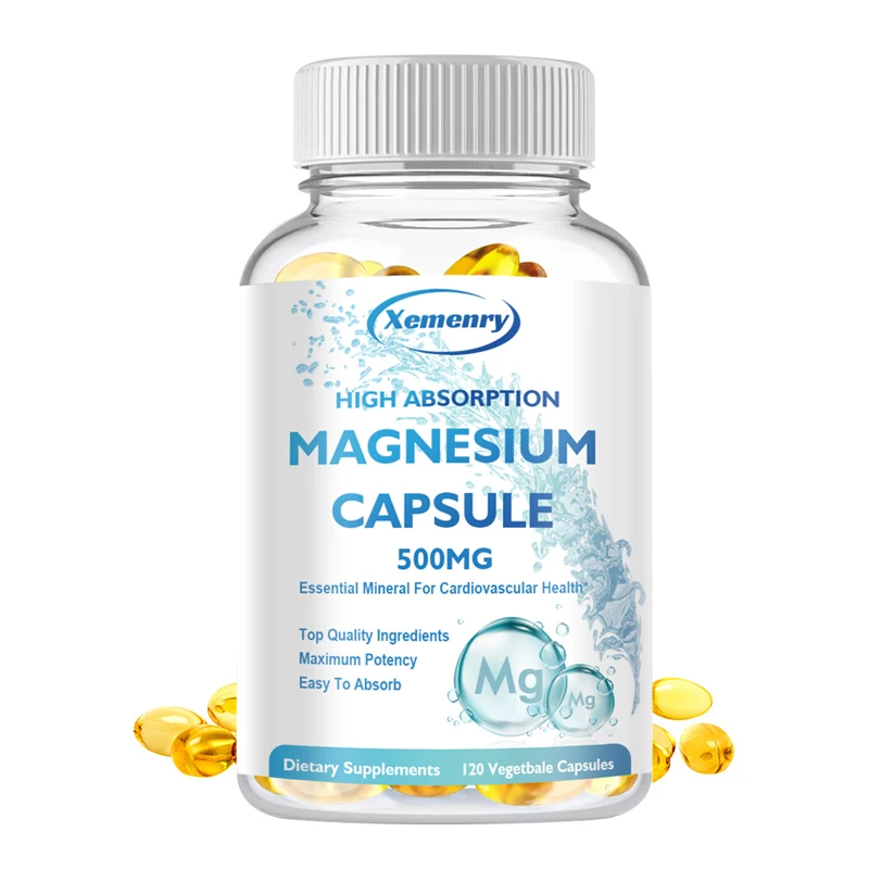 

Magnesium Capsules - Support Bone, Joint Health, Muscle Recovery, Relaxation, Weight Management