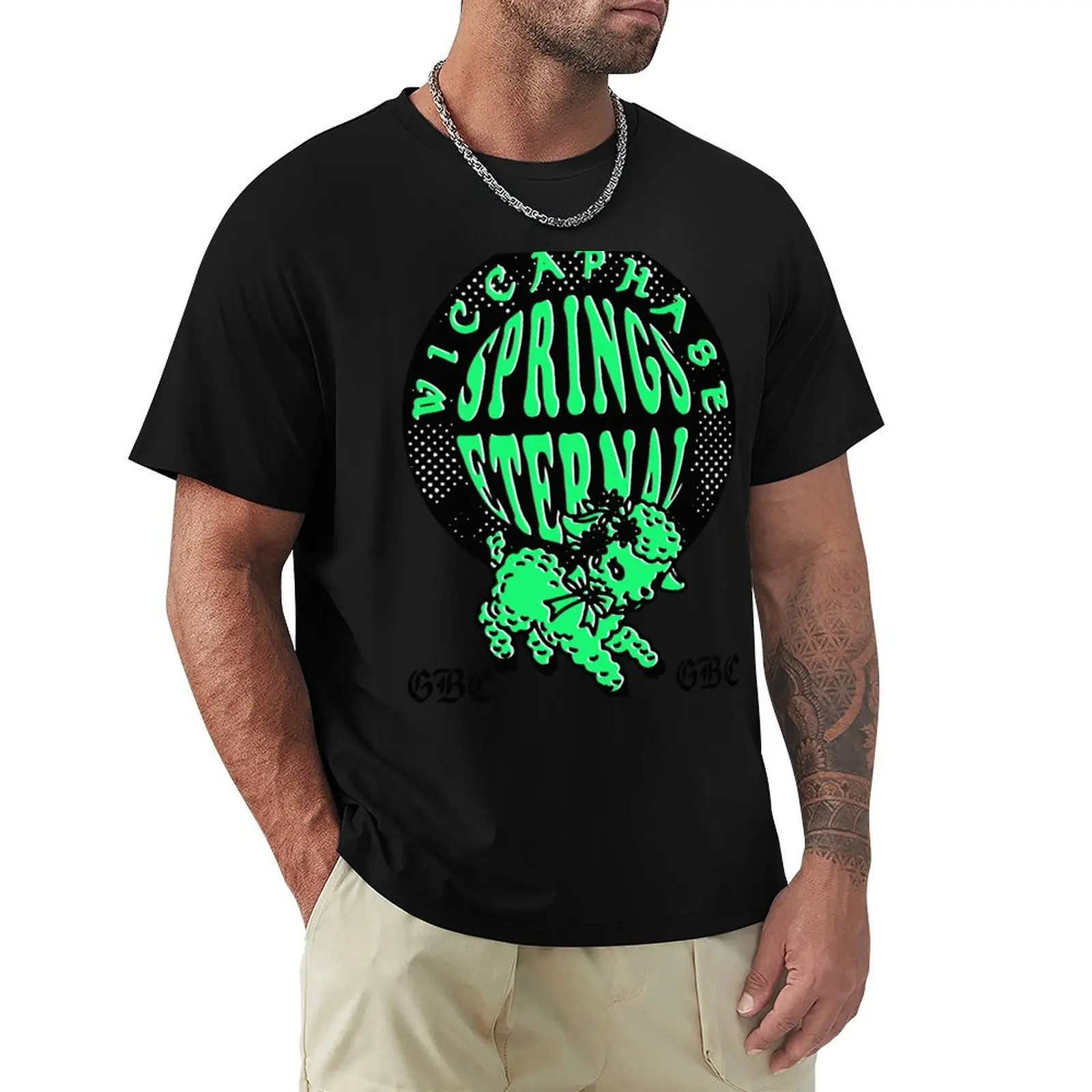 Wicca Phase Springs Eternal Sacrificial Lamb GBC T-Shirt Casual Basic Short Sleeve T-Shirt