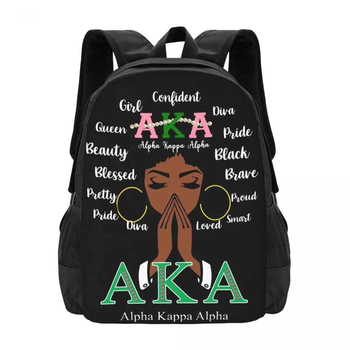 

Alpha AKA Kappa Alpha Travel Laptop Backpack, Business College School Computer Bag Gift for Men & Women