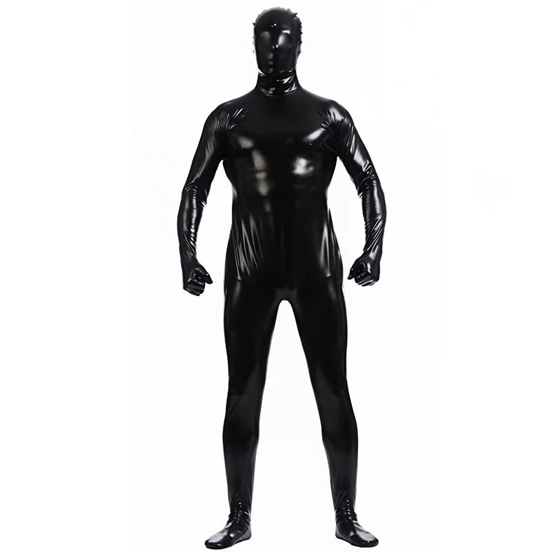 

Unisex Shiny Metallic Coated Full - Body Tight Suit - Customizable for Parties Stage Performances Fashion Events & More