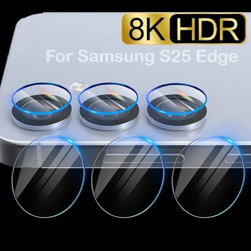 For Samsung S25 Series Back Camera Lens Tempered Glass for Samsung Galaxy S25 Edge FE Plus Ultra HD Clear Camera Protector Film