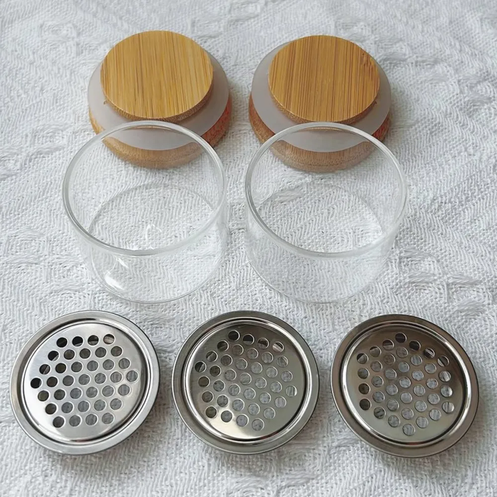 1 conjunto de malha portátil em camadas escovas da arte do prego copo de lavagem tampa de madeira glitter lantejoulas remoção copo escova de unhas limpador dappen prato