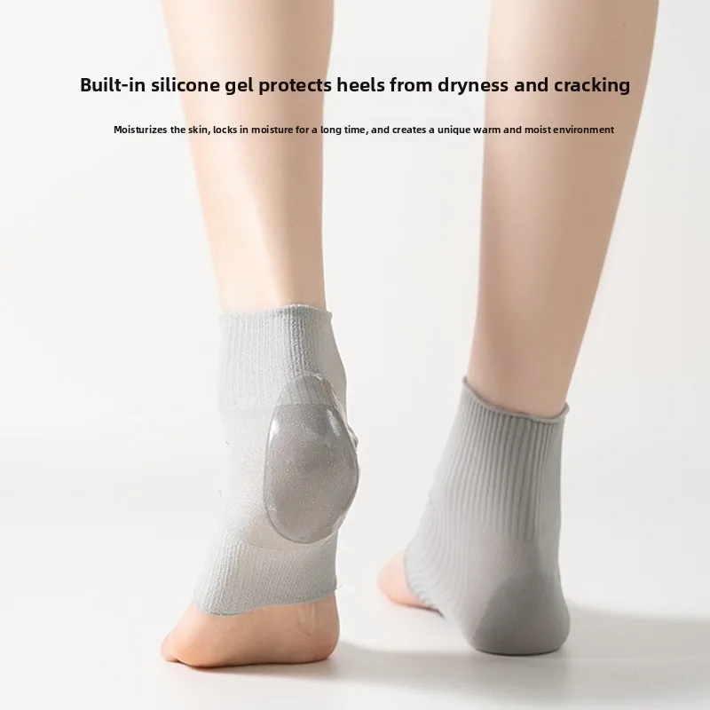 Invisible Anti‑Crack Gel Silicone Heel Sleeves Moisturizing Heel Socks Covers New Foot Care Protector for Dry Cracked Heels
