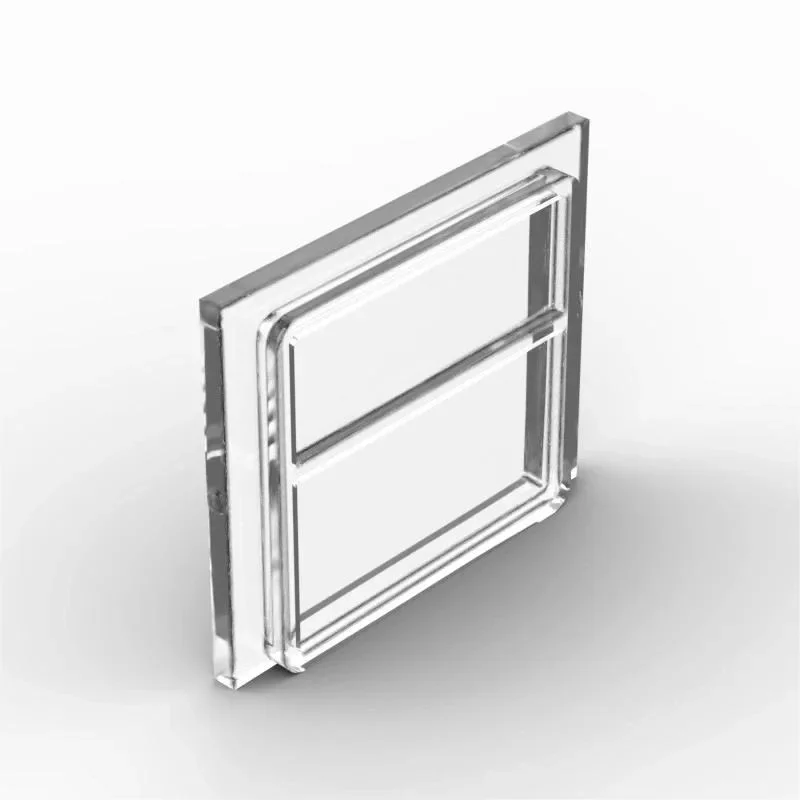 [33Pcs]【50g】 4034 1x4x3 Double-opening Cabinet Window/train Window Glass, Children DIY STEM Building Blocks Toy