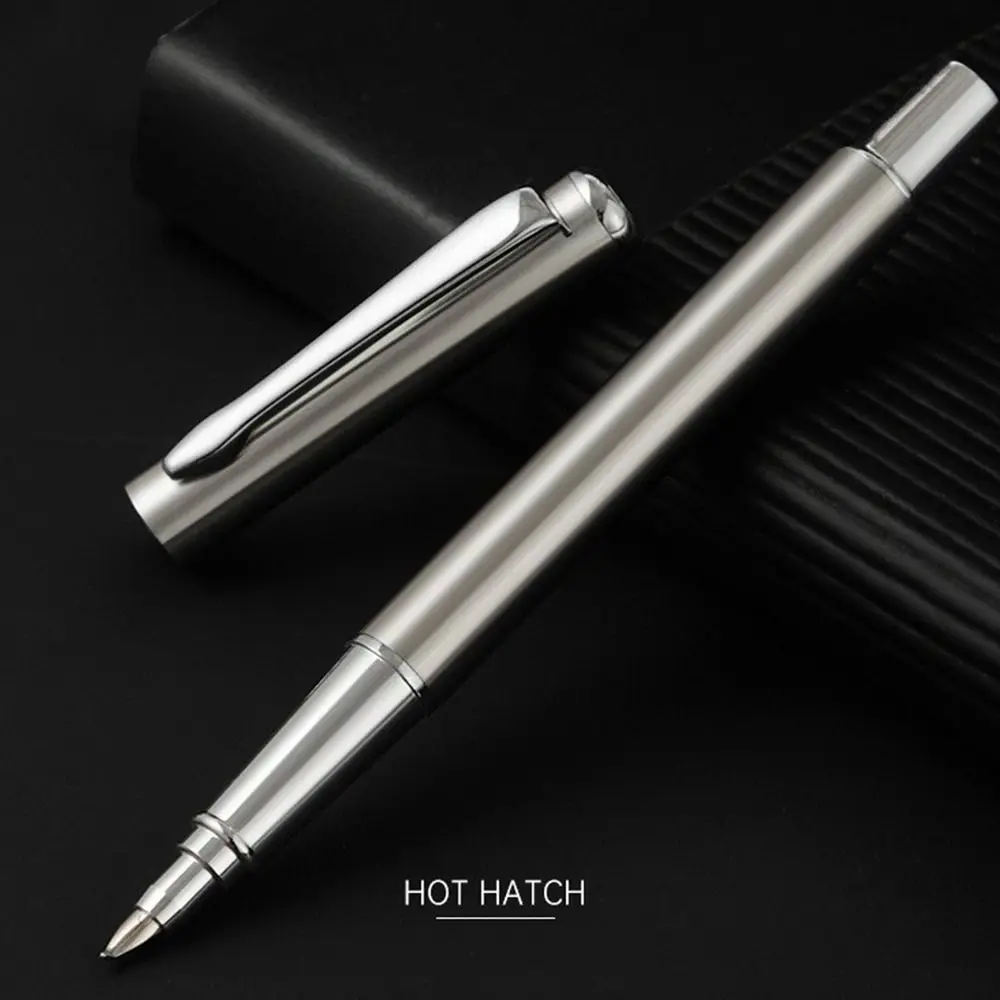 Durable Metal Fountain Pen 0.38/0.8/1.3mm Tip Curved Nib Calligraphy Pen Smooth Writing Writing Signature Pen School Office