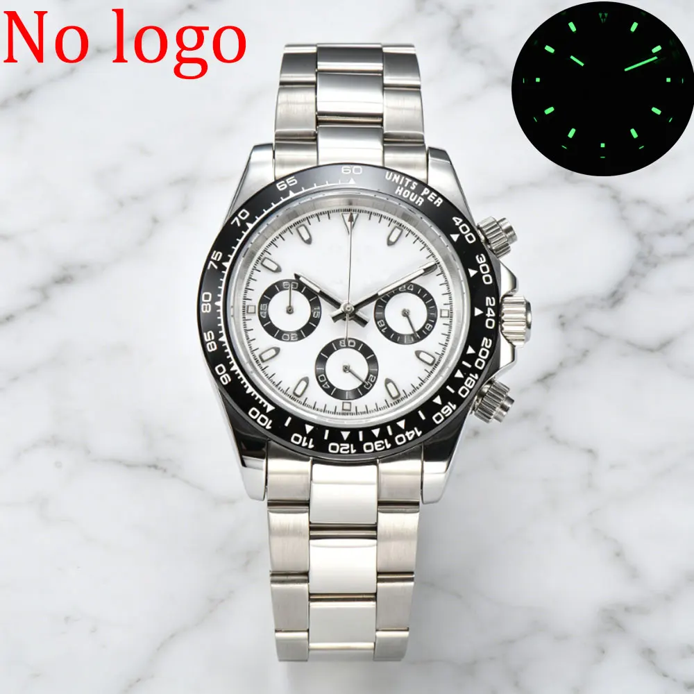 

39mm 316L stainless steel sapphire glass case 5BAR waterproof, suitable for VK63 quartz movement Chronograph C3 lumiouns