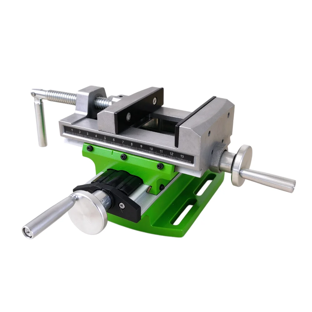 Mini Coordinate Vise, Precision Cross Slide Vise, X/Y dual-axis, travel 65/50mm. For drill press & milling workstation