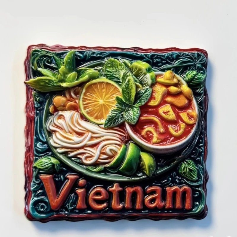 Vietnam Fridge Stickers Mekong River Travel Souvenirs Negeri Sabah Fridge Magnets Home Decoration Wedding Gifts